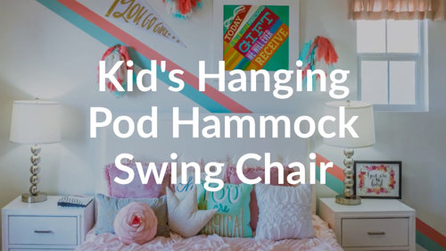 Iddings kid's hanging pod hammock swing chair zoomie kids new arrivals